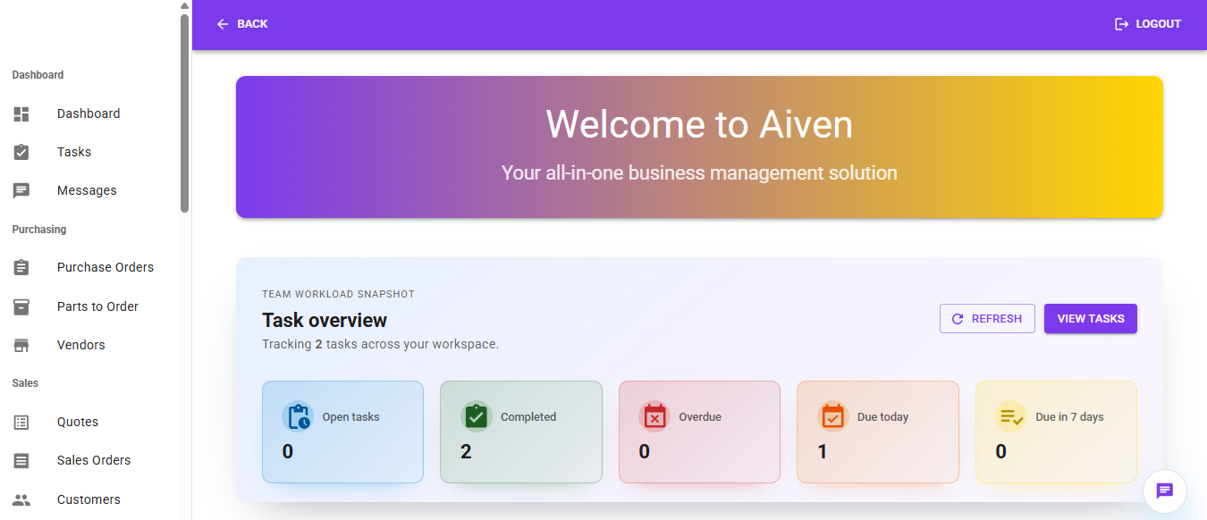 Product dashboard screenshot placeholder